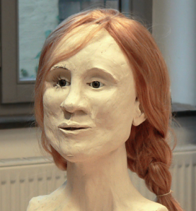 Reconstructed face of the Girl from Uchter Moor - Credit to AxelHH