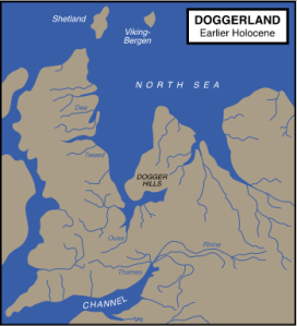 This is where Doggerland used to be in Europe. Credit: Max Naylor